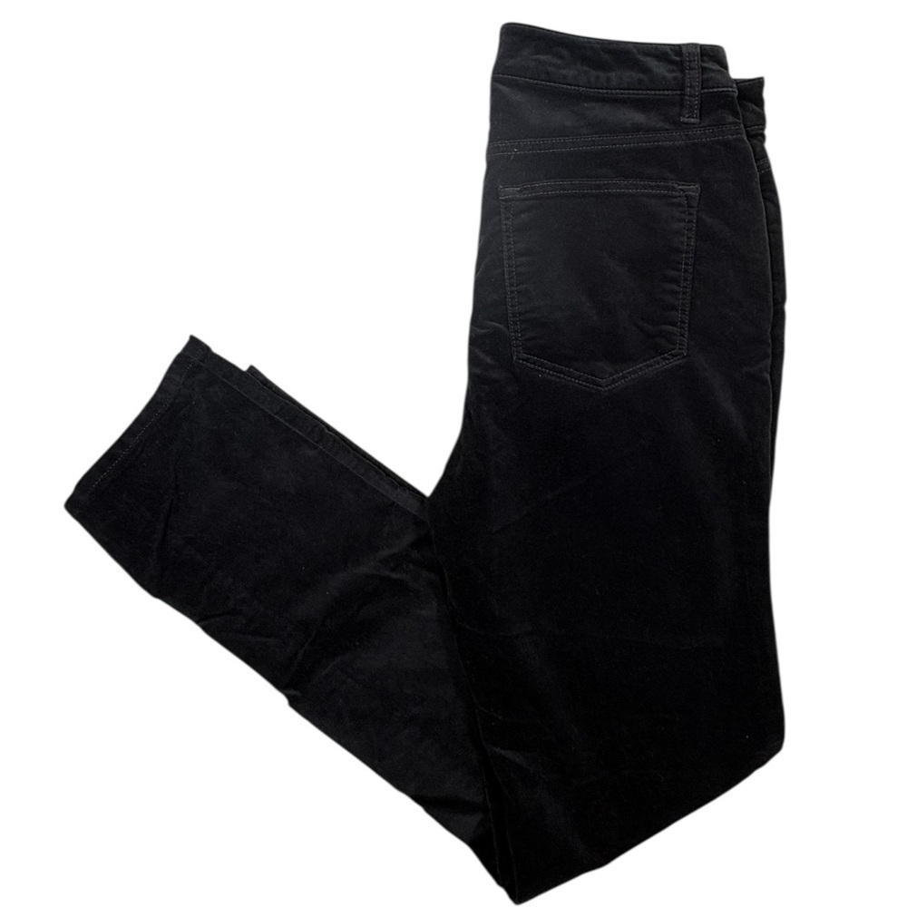 Talbots Women’s Black Velveteen Straight Leg Pants | Size 8 - Picture 6 of 9